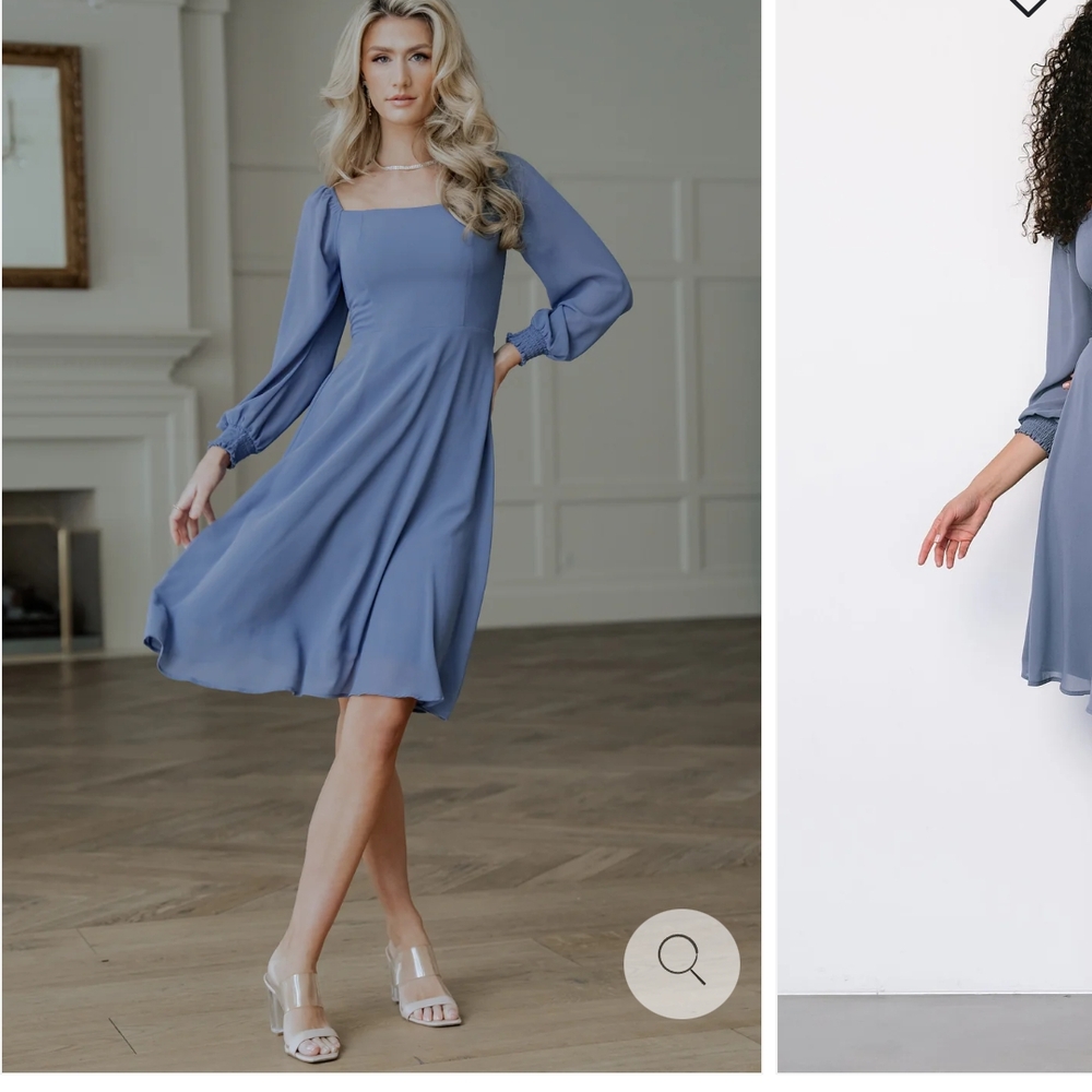 Baltic Born Long Sleeve Blue Dress
